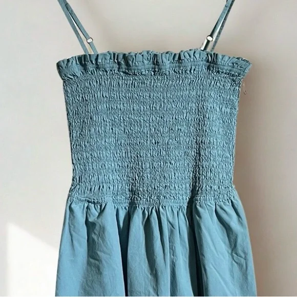 Nation LTD Light Blue Smocked Dress - Picture 9 of 10